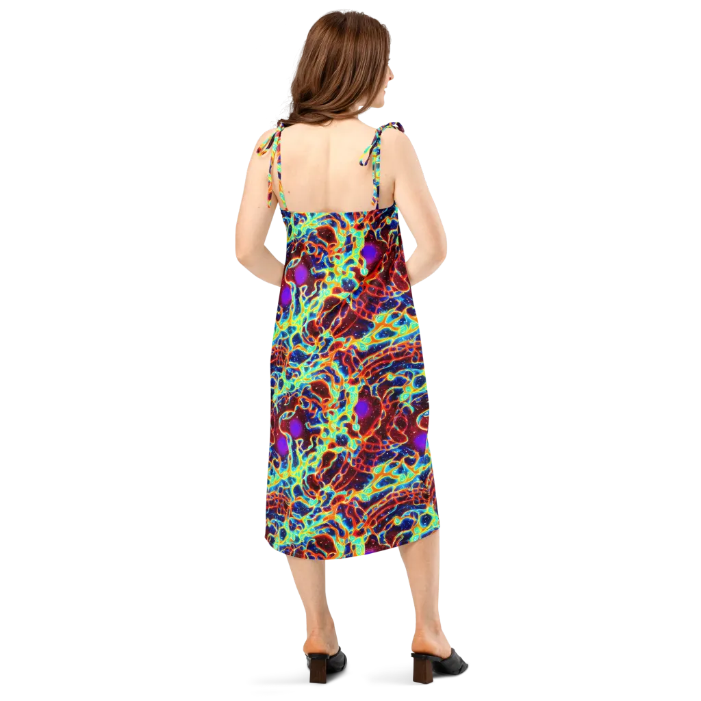 Supernova Tangle on Slip Dress — Back