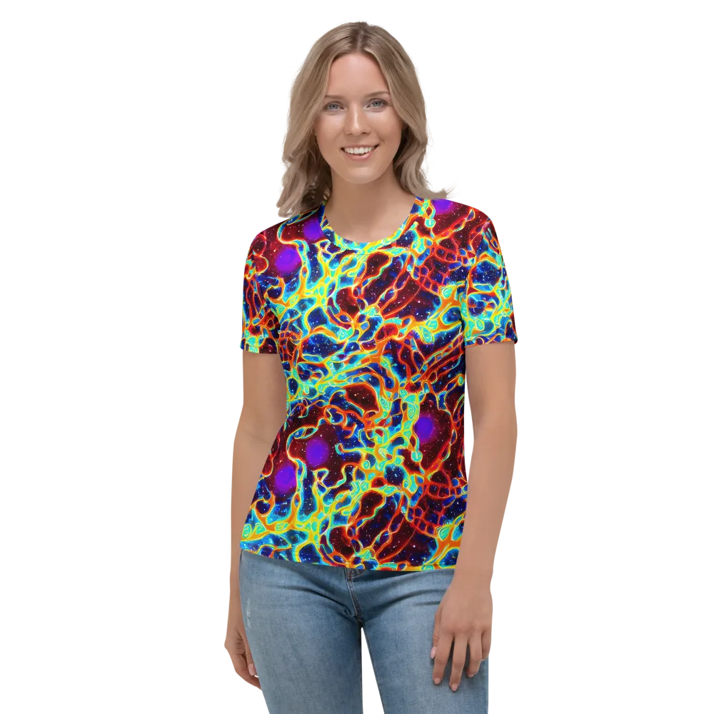 Supernova Tangle on Women's Crew Neck T-Shirt — Front