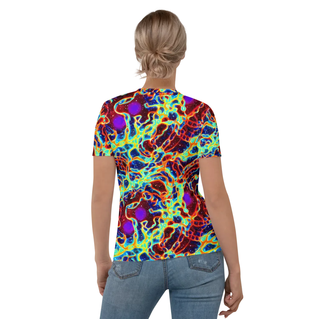 Supernova Tangle on Women's Crew Neck T-Shirt — Back