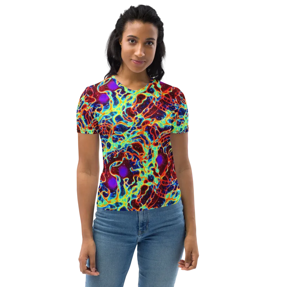 Supernova Tangle on Women's Crew Neck T-Shirt — Front