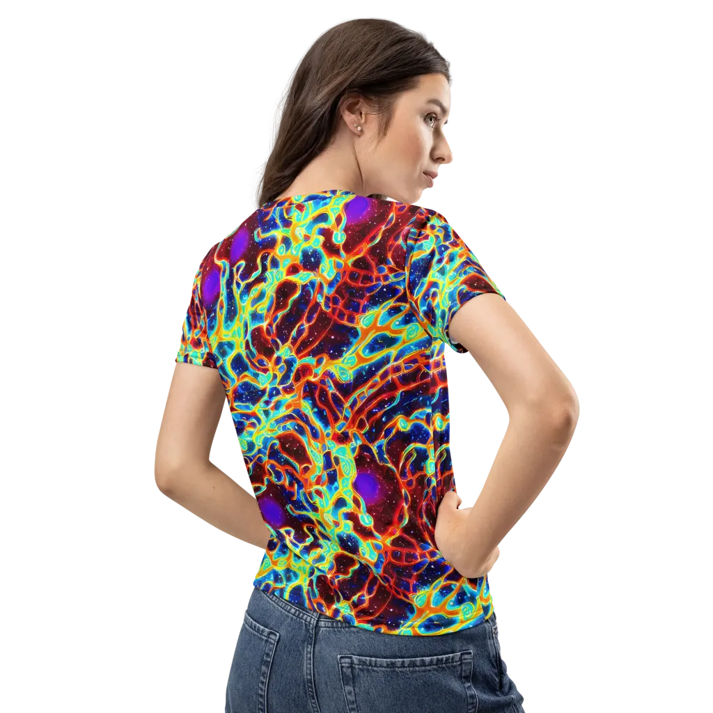Supernova Tangle on Women's Crew Neck T-Shirt — Back