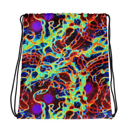 Supernova Tangle on a Drawstring Bag