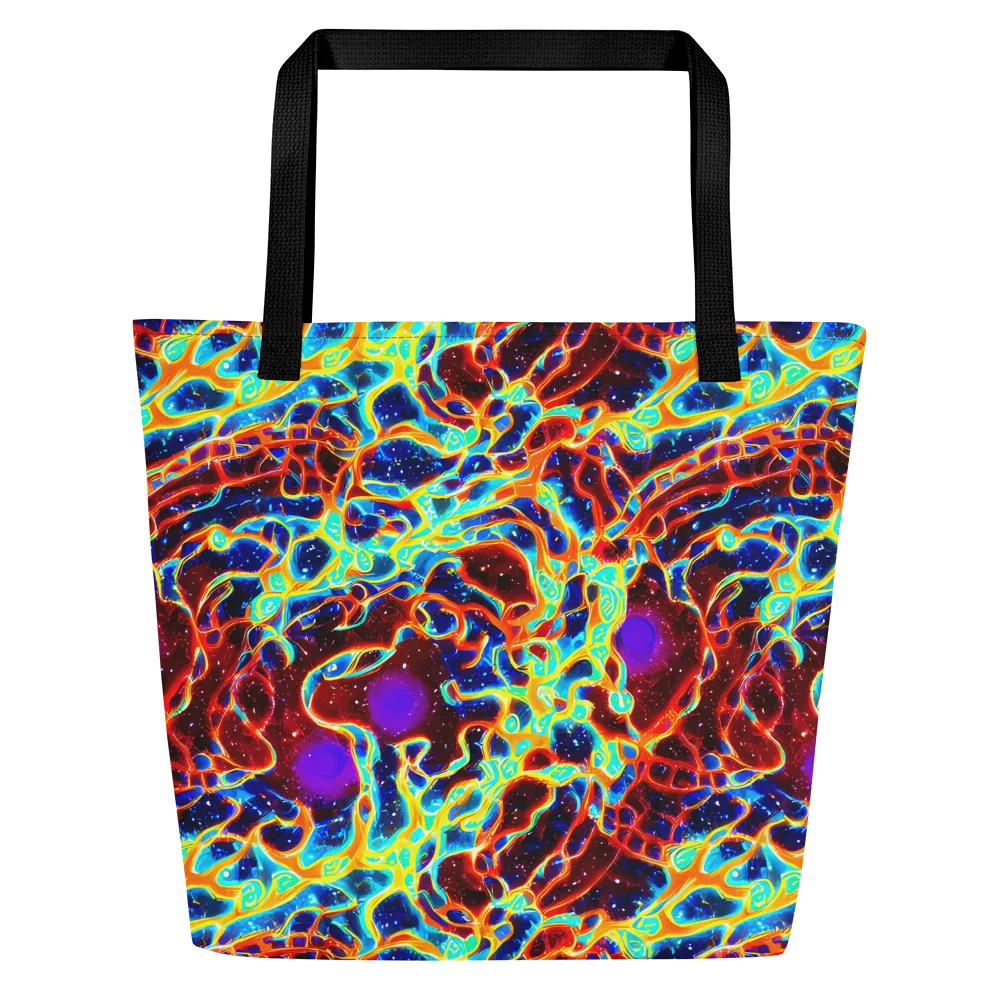Supernova Tangle on Large Tote Bag W/ Pocket — Front