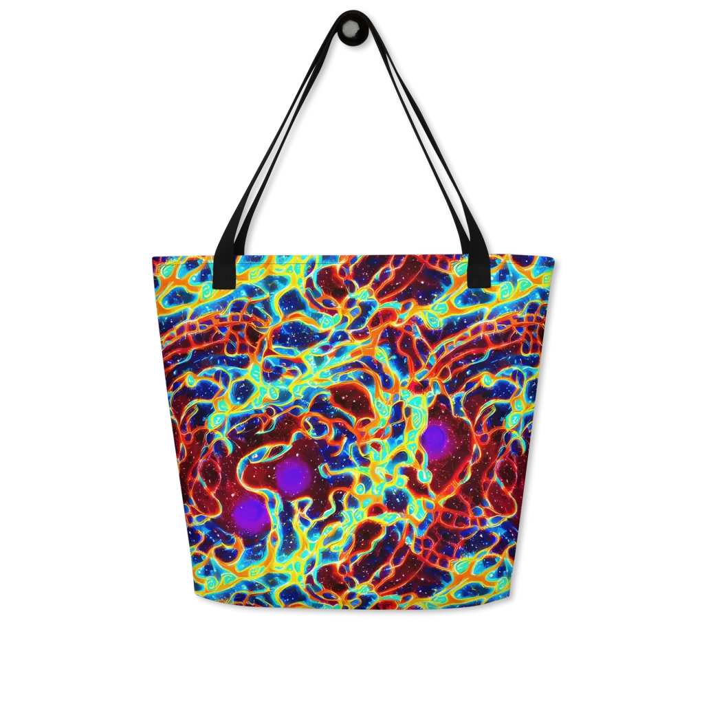 Supernova Tangle on Large Tote Bag W/ Pocket — Front