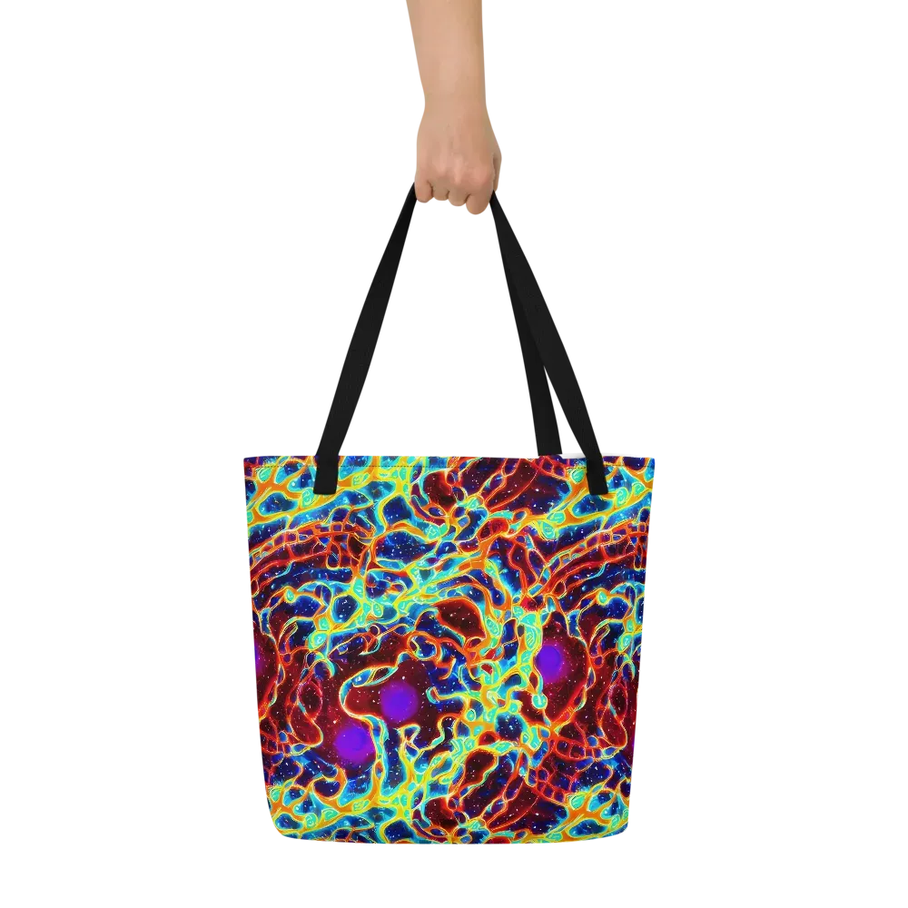 Supernova Tangle on Large Tote Bag W/ Pocket — Front