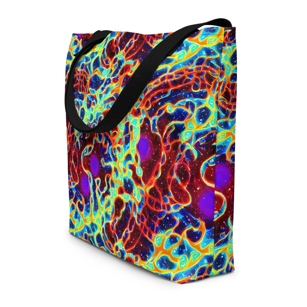 Supernova Tangle on Large Tote Bag W/ Pocket — Front