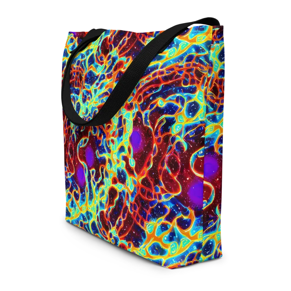 Supernova Tangle on Large Tote Bag W/ Pocket — Front