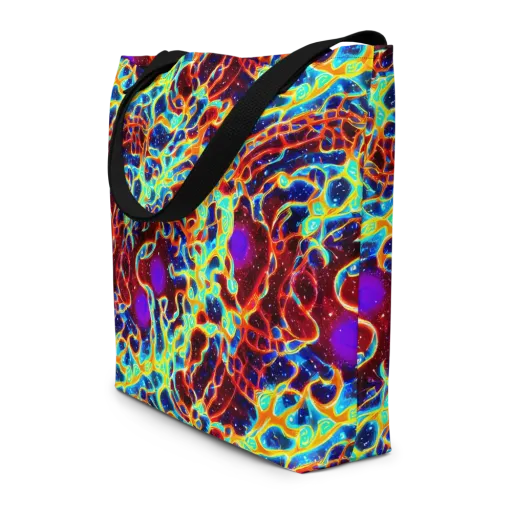 Supernova Tangle on a Large Tote Bag W/ Pocket