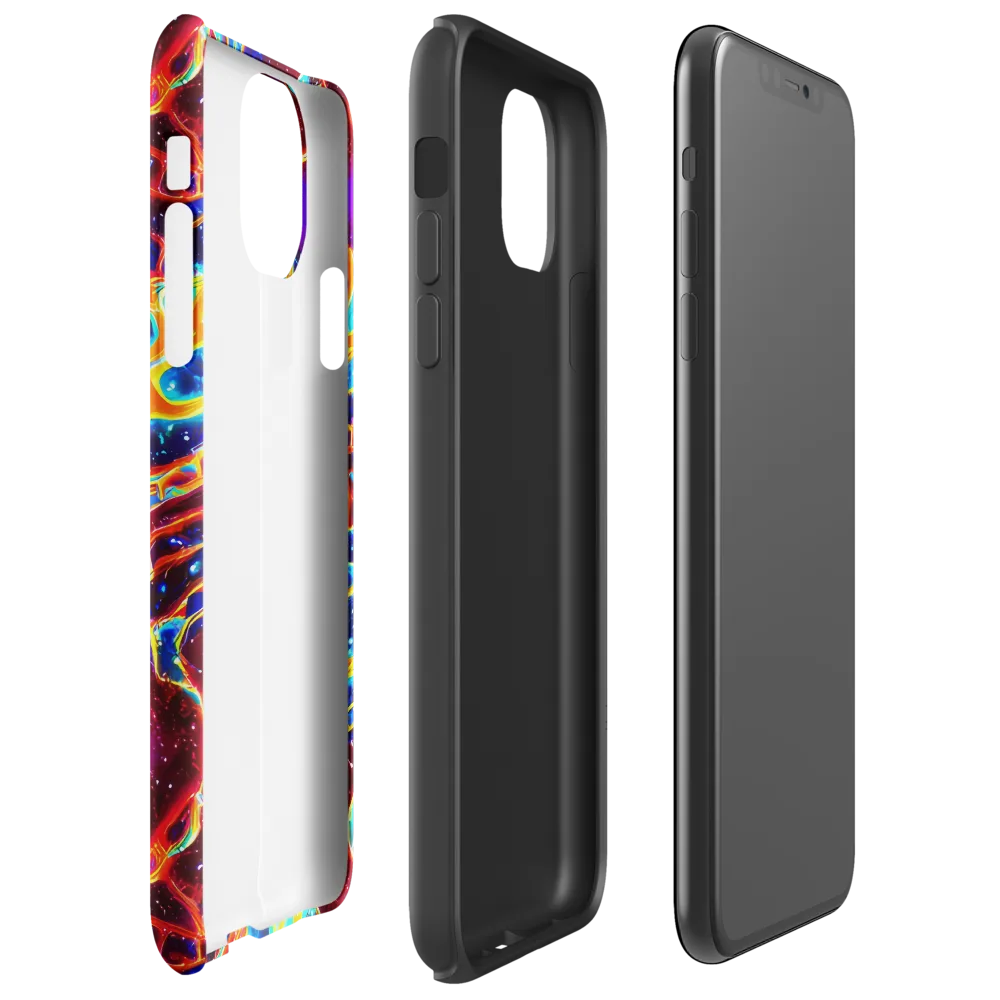 Supernova Tangle on Tough Case for iPhone® — Right