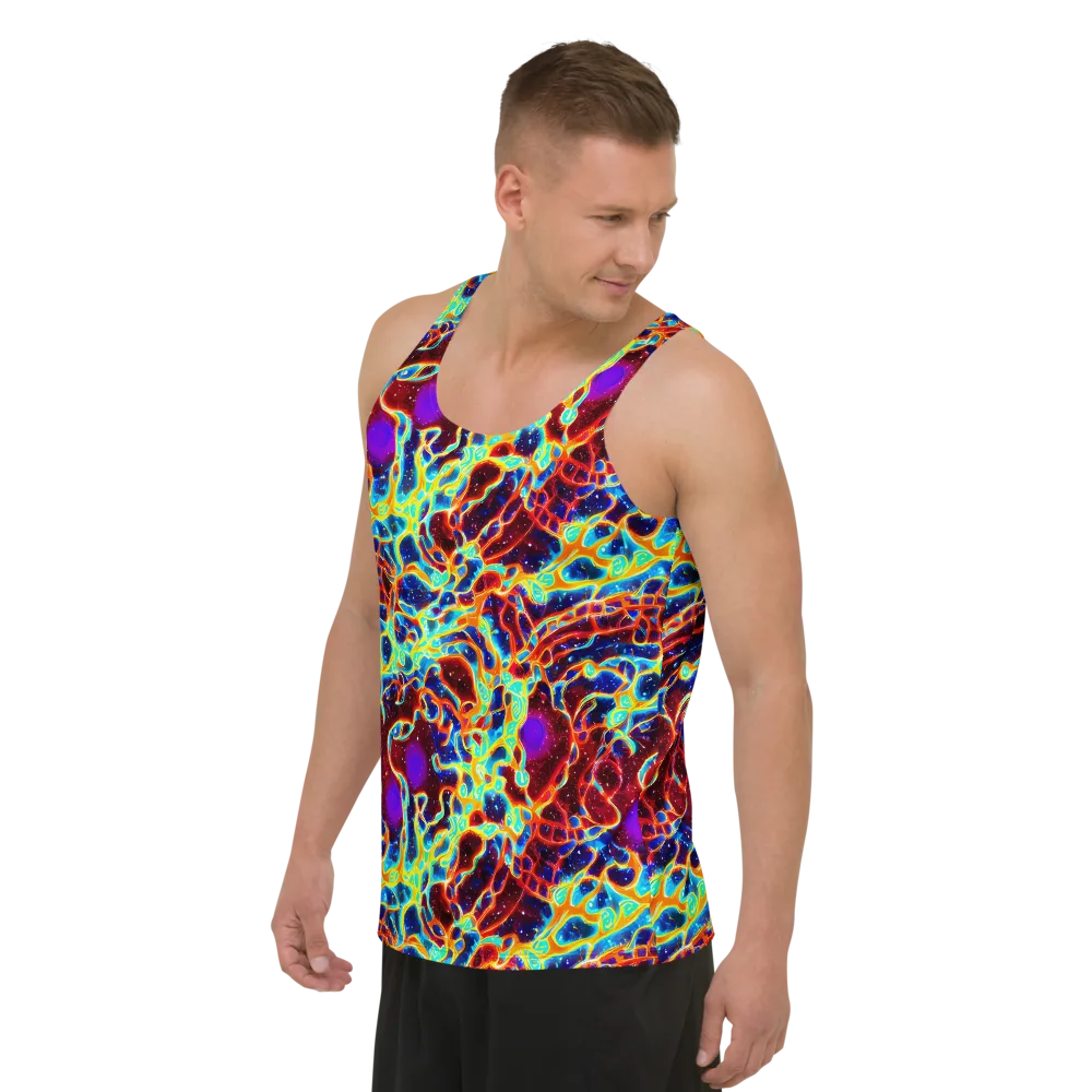 Supernova Tangle on Men's Tank Top — Left Front