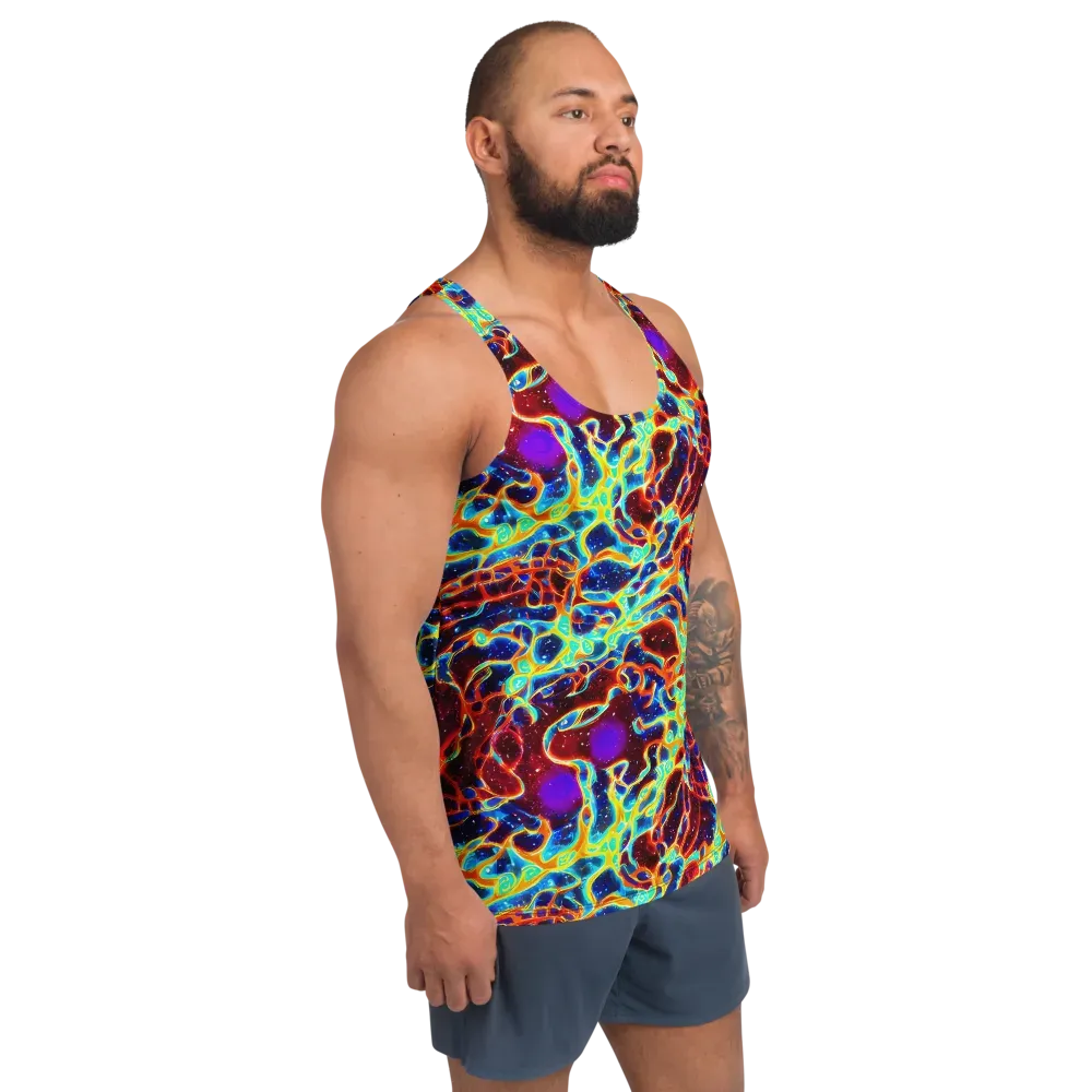 Supernova Tangle on Men's Tank Top — Right Front
