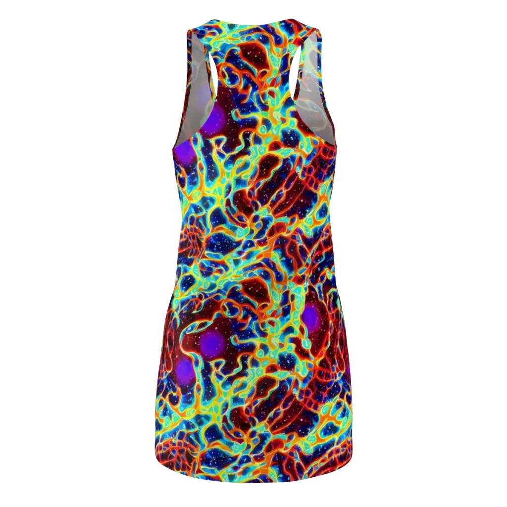 Supernova Tangle on Racerback Dress — Back