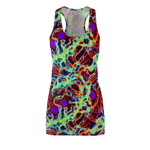 Supernova Tangle on a Racerback Dress
