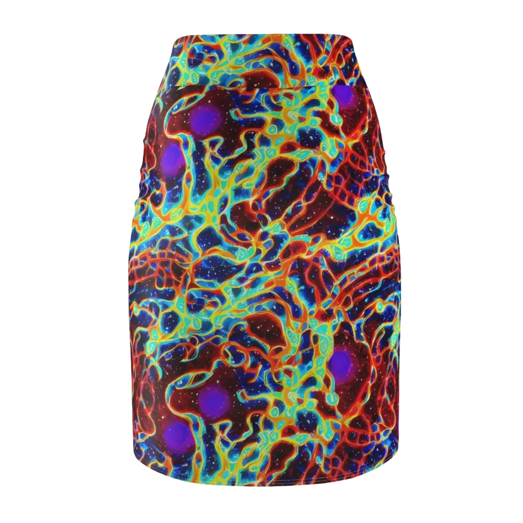 Supernova Tangle on Pencil Skirt — Back