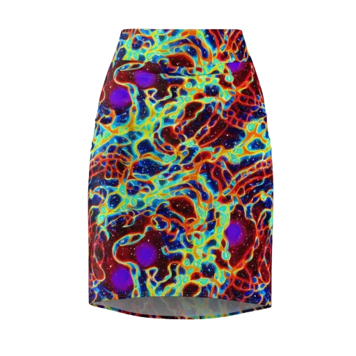 Supernova Tangle on a Pencil Skirt
