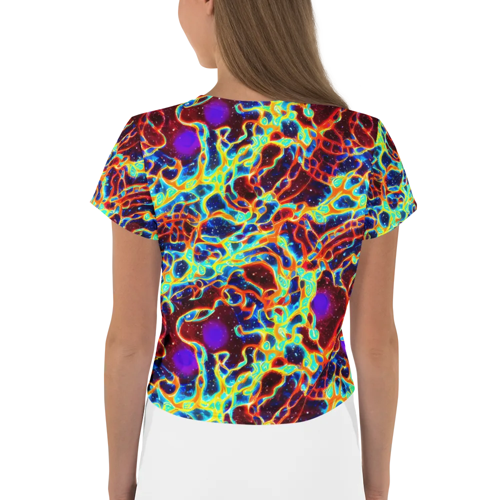 Supernova Tangle on Crop Tee — Back