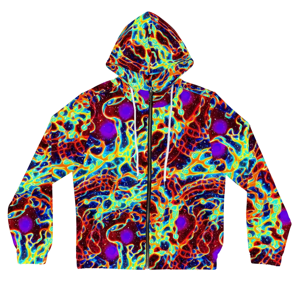 Supernova Tangle on Women's Full-Zip Hoodie — Front