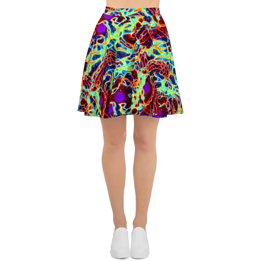 Supernova Tangle on Skater Skirt — Front