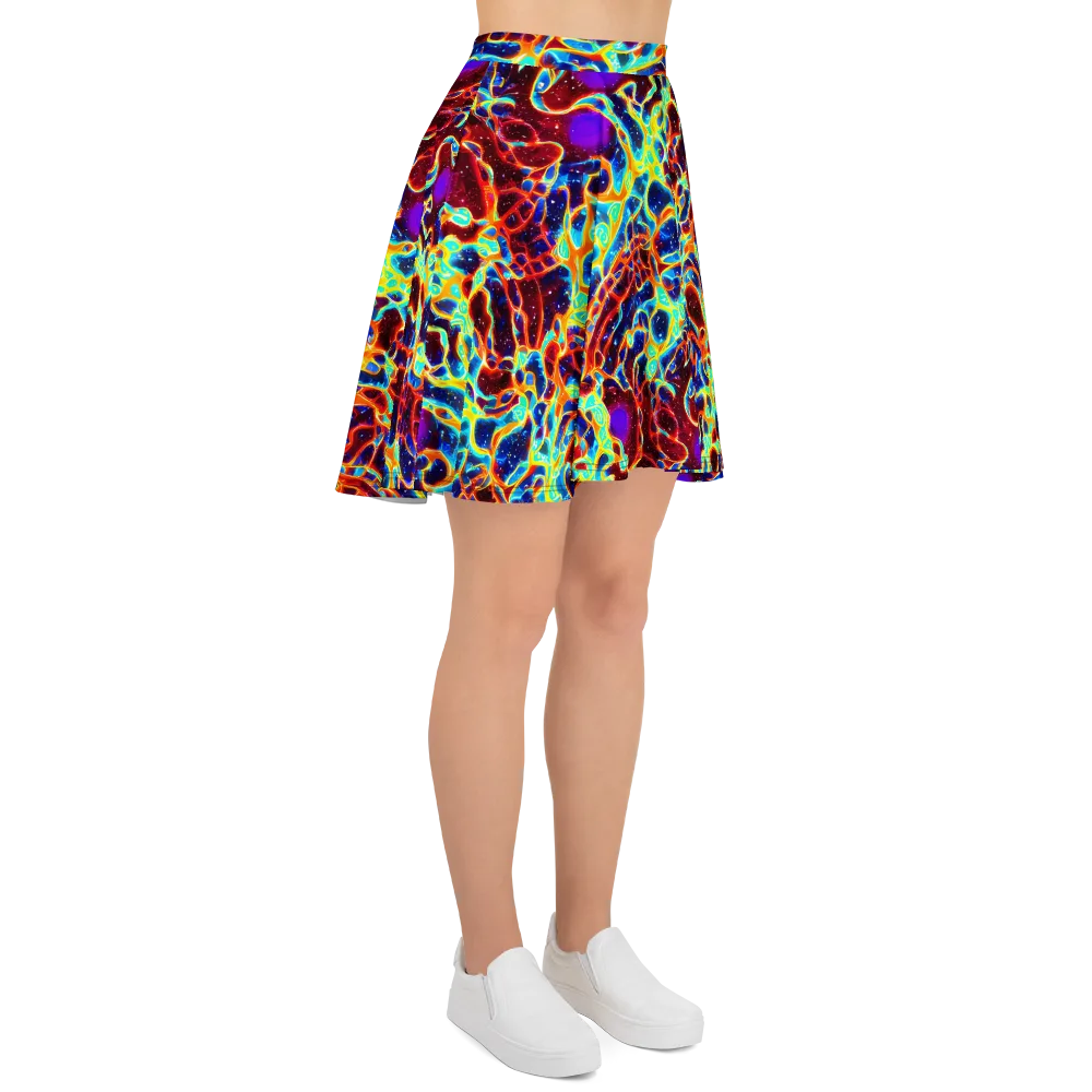 Supernova Tangle on Skater Skirt — Right