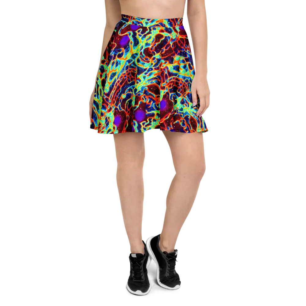 Supernova Tangle on Skater Skirt — Front
