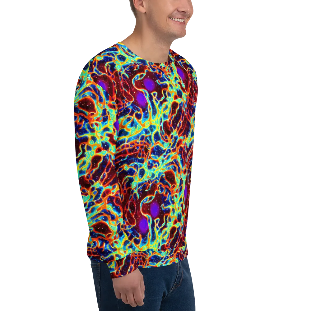 Supernova Tangle on Sweatshirt — Right Front