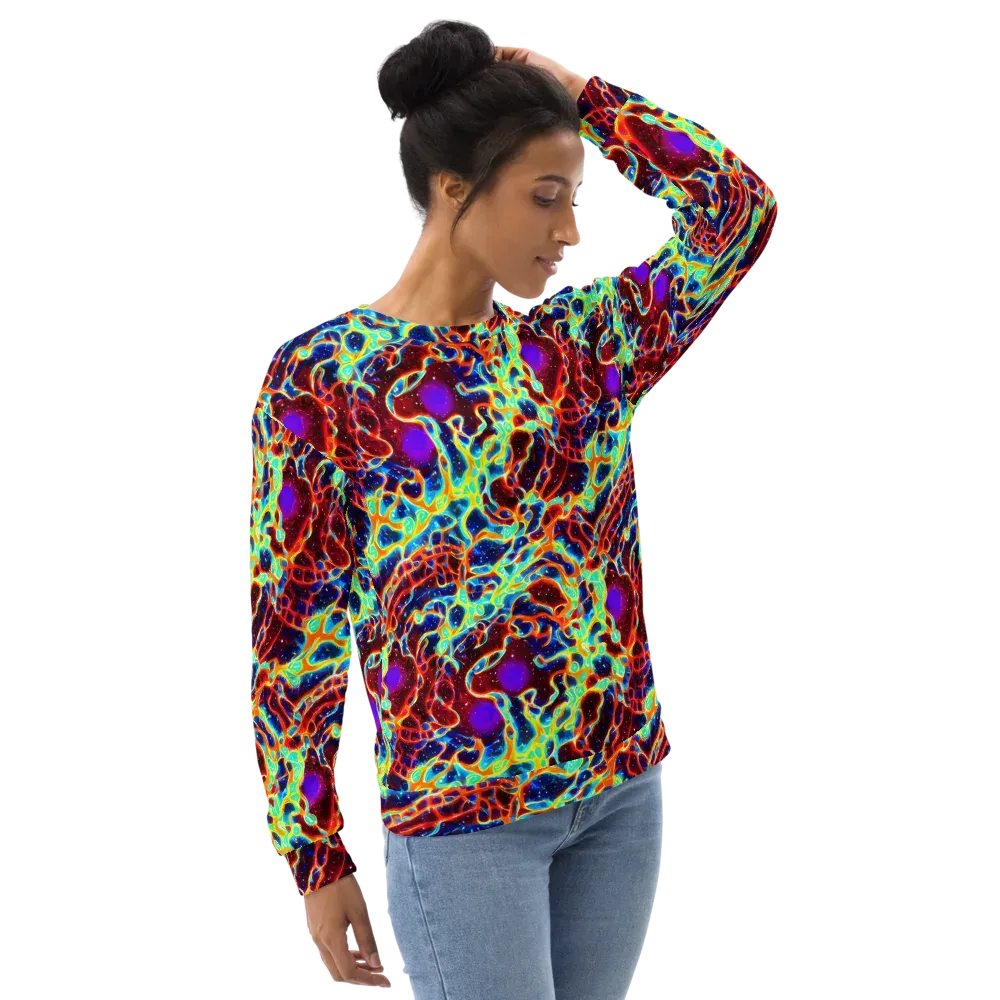 Supernova Tangle on Sweatshirt — Right Front