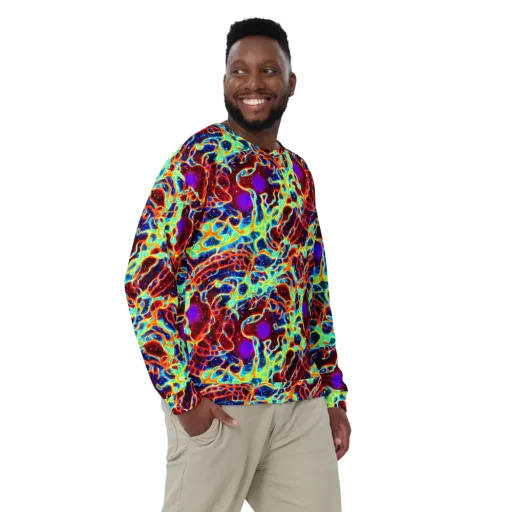 Supernova Tangle on a Sweatshirt