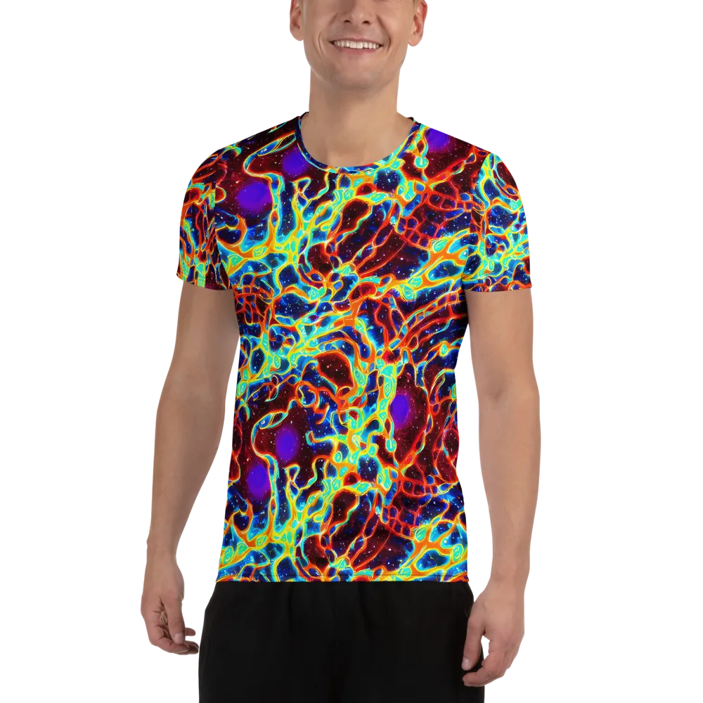 Supernova Tangle on Men's Athletic T-Shirt — Front