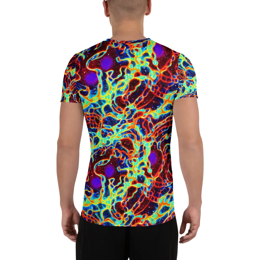 Supernova Tangle on Men's Athletic T-Shirt — Back