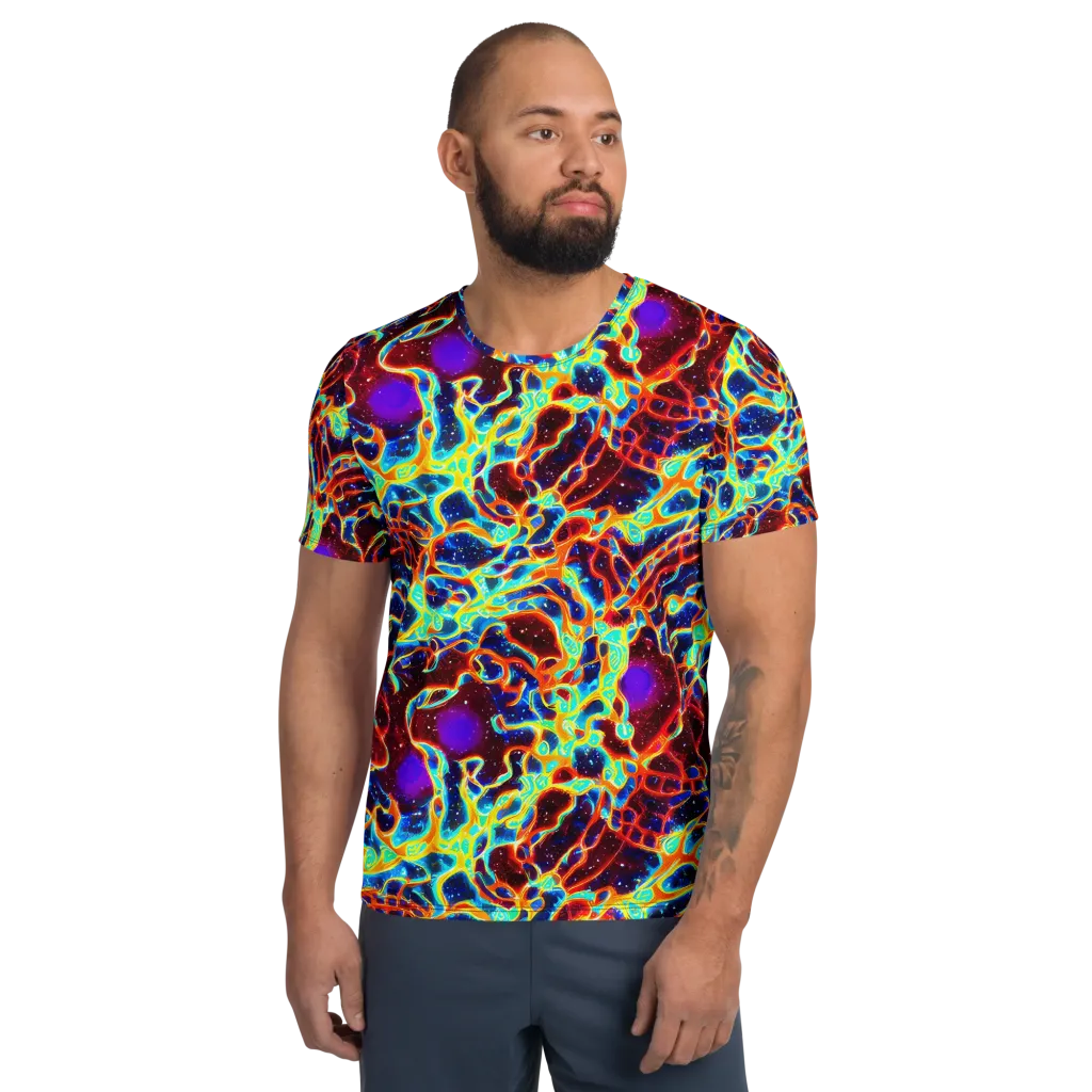 Supernova Tangle on Men's Athletic T-Shirt — Front