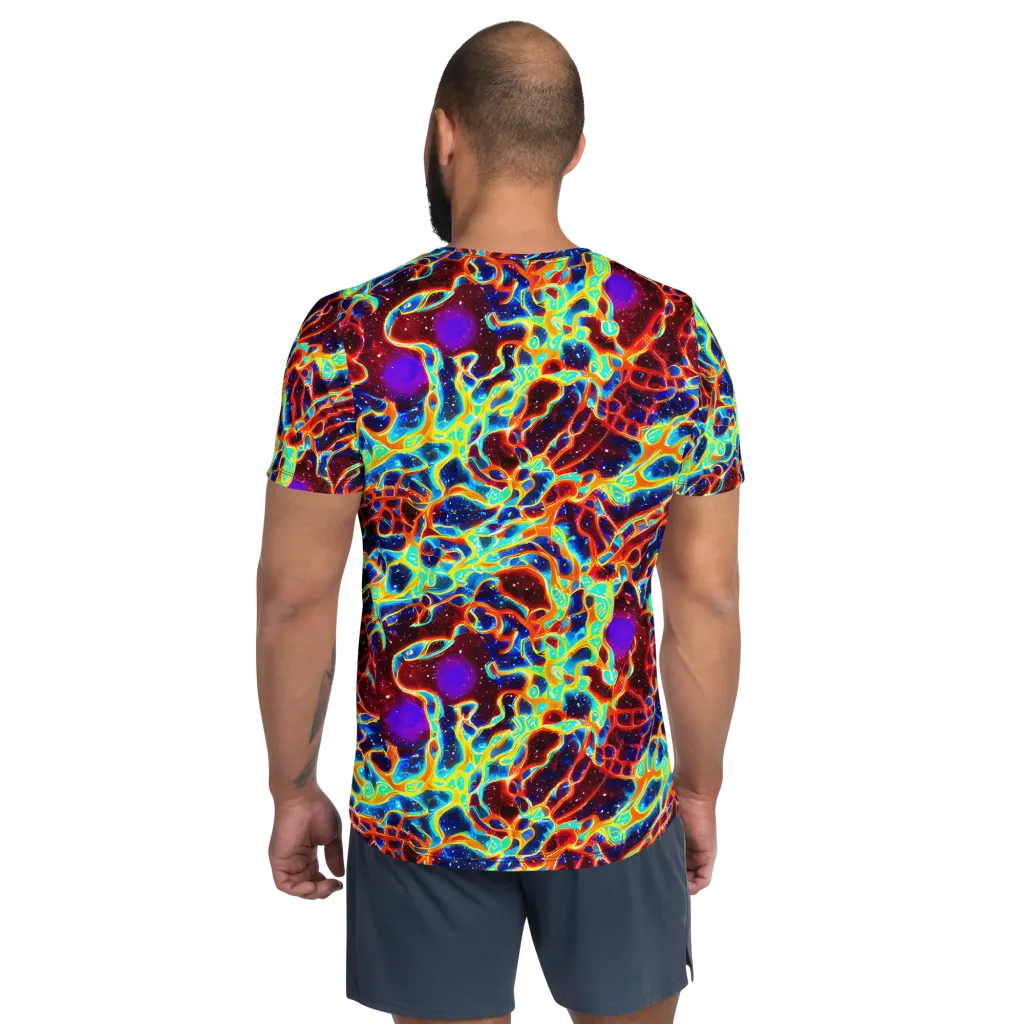 Supernova Tangle on Men's Athletic T-Shirt — Back