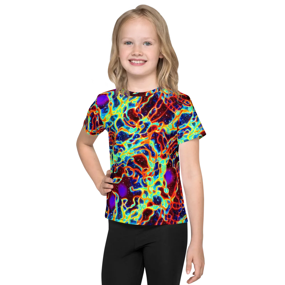 Supernova Tangle on Kids Crew Neck T-Shirt — Front