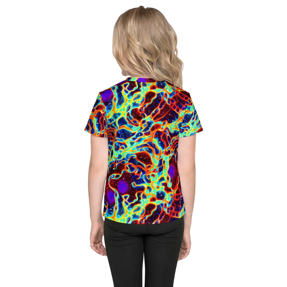 Supernova Tangle on Kids Crew Neck T-Shirt — Back