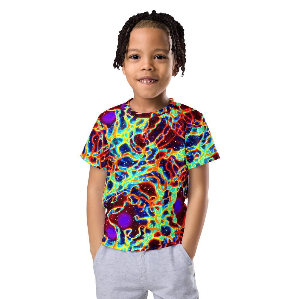 Supernova Tangle on Kids Crew Neck T-Shirt — Front