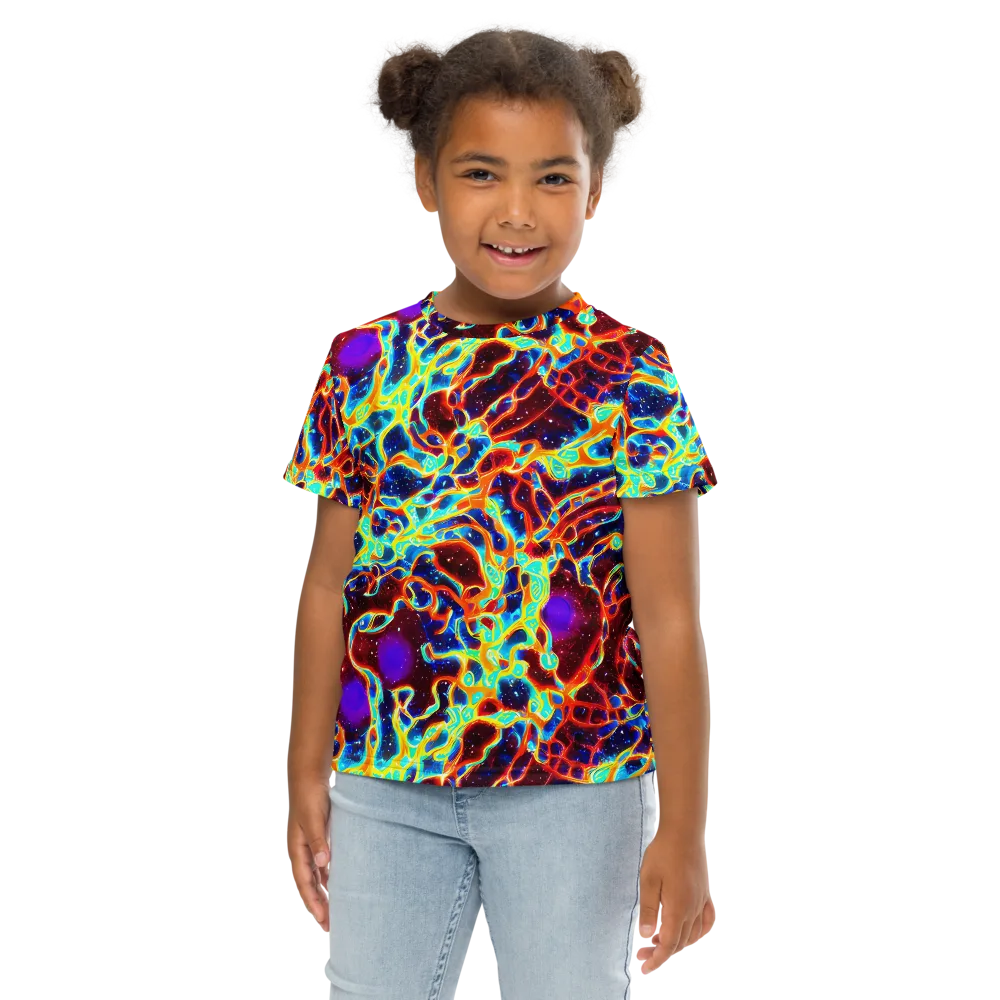 Supernova Tangle on Kids Crew Neck T-Shirt — Front