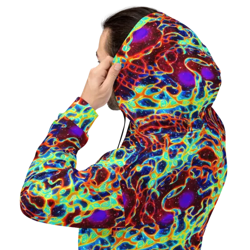 Supernova Tangle on a Hoodie