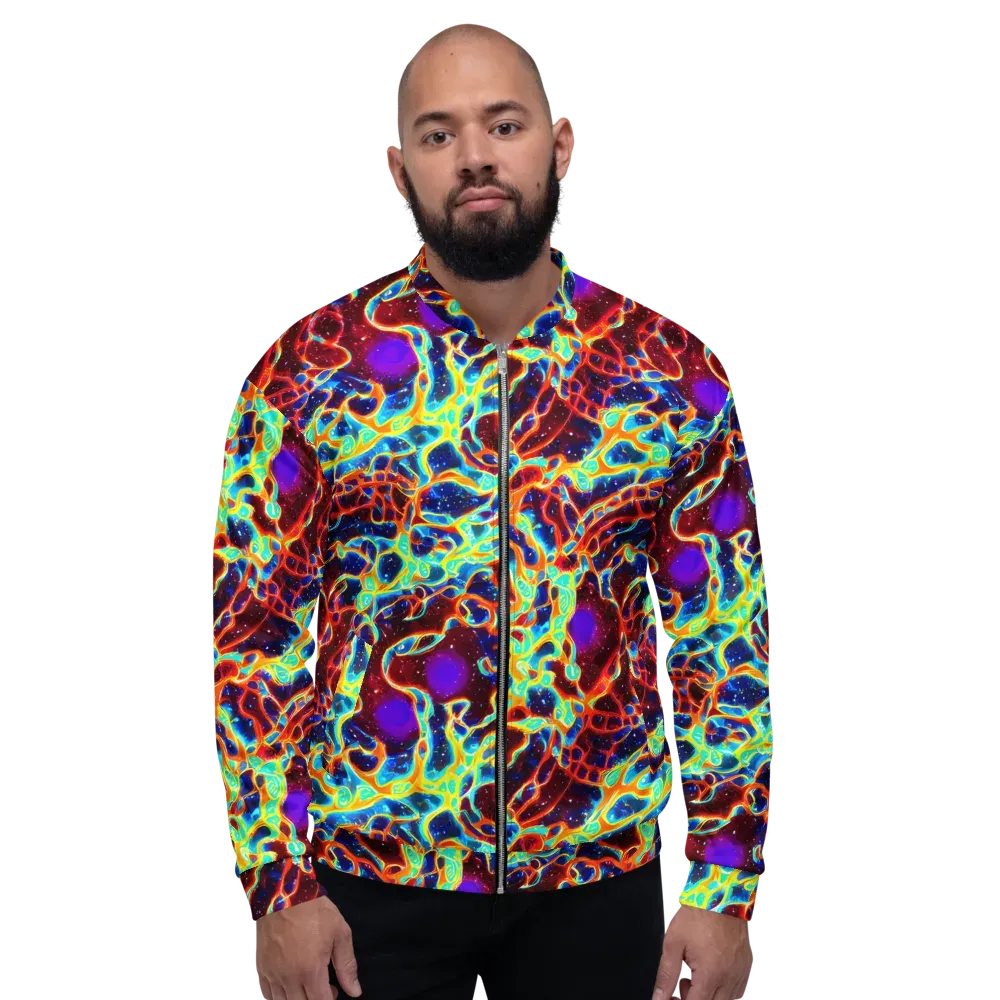 Supernova Tangle on Bomber Jacket — Front