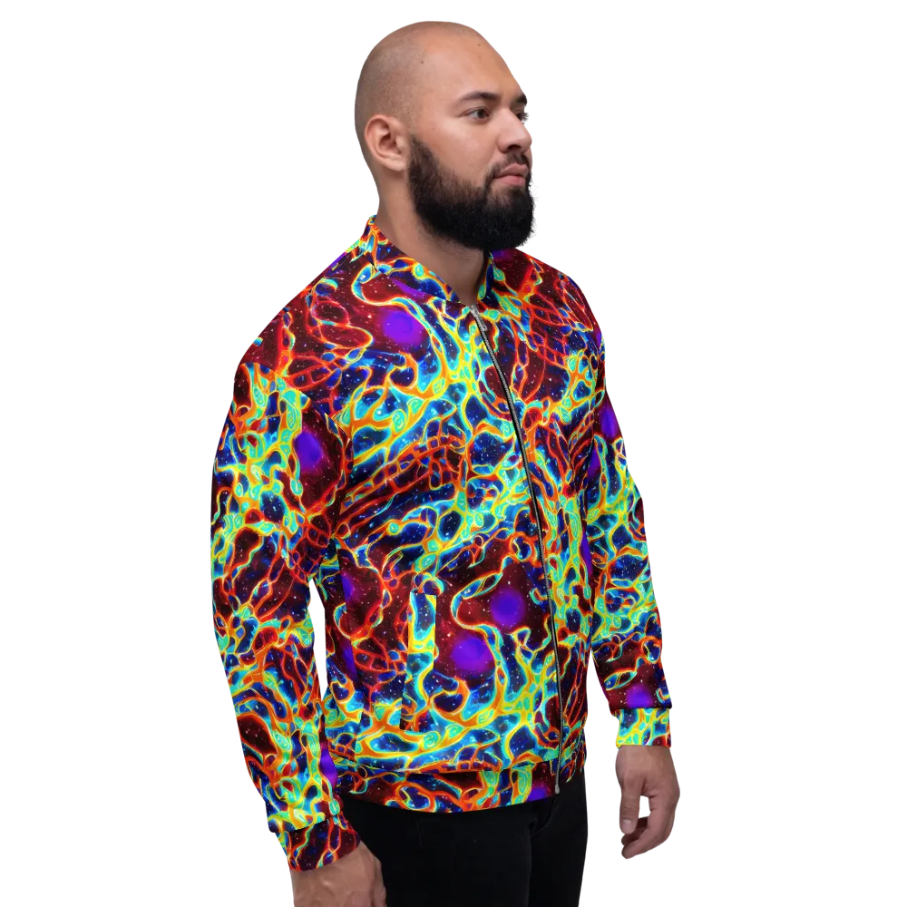 Supernova Tangle on Bomber Jacket — Right