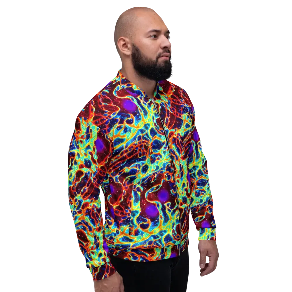 Supernova Tangle on Bomber Jacket — Right