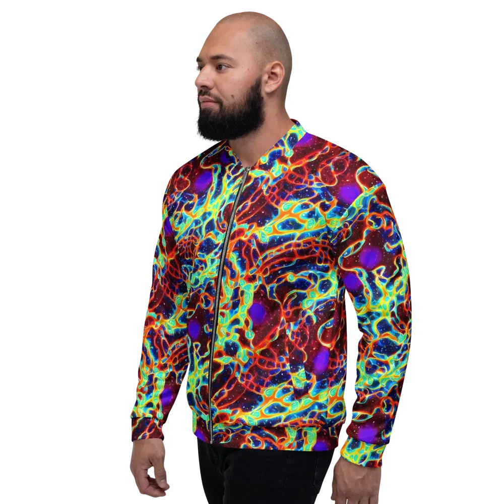 Supernova Tangle on Bomber Jacket — Left