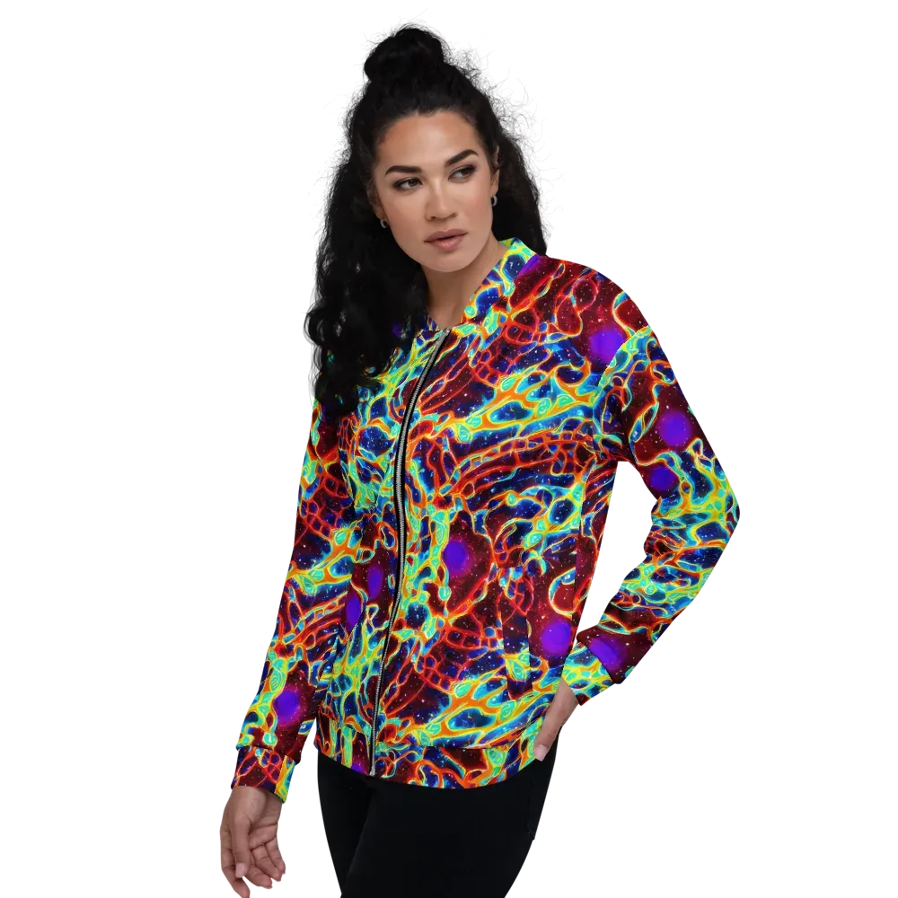 Supernova Tangle on Bomber Jacket — Left