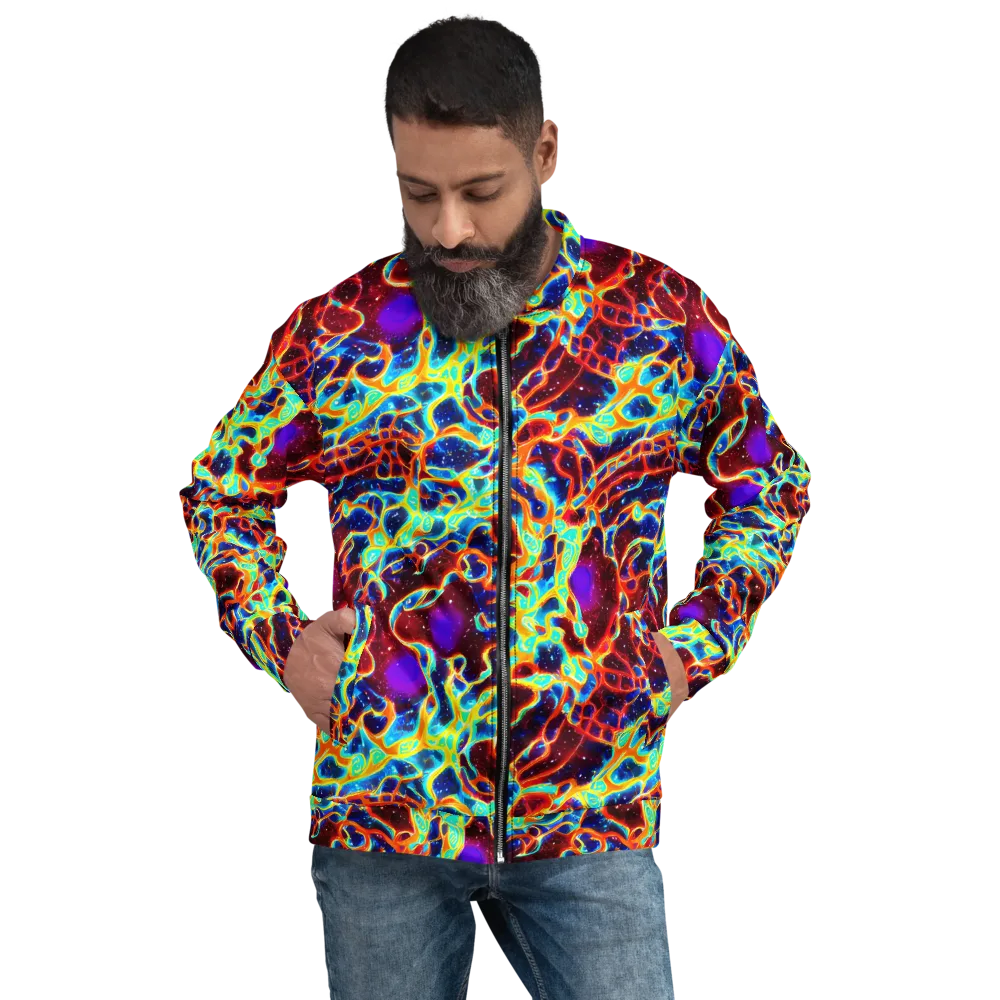 Supernova Tangle on Bomber Jacket — Front
