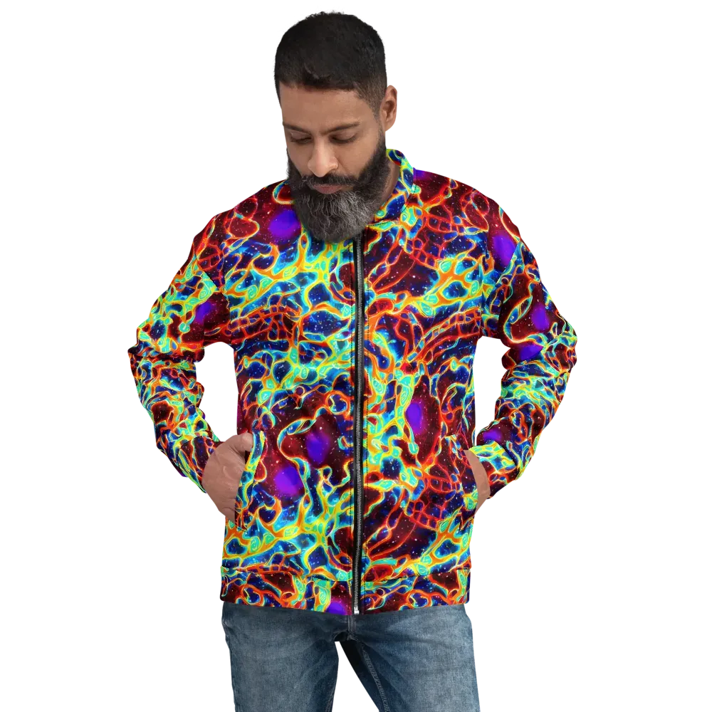 Supernova Tangle on Bomber Jacket — Front