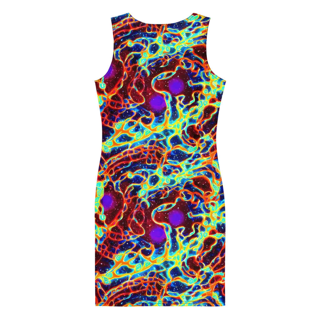 Supernova Tangle on Bodycon Dress — Back