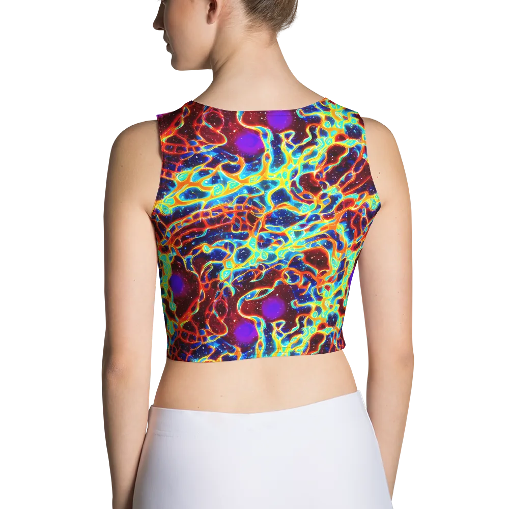 Supernova Tangle on Crop Top — Back