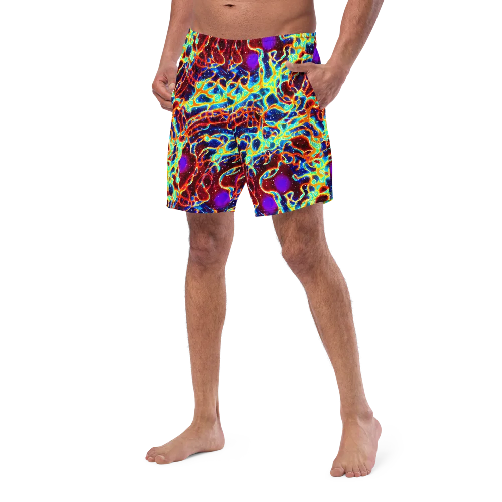Supernova Tangle on Swim Trunks — Left Front