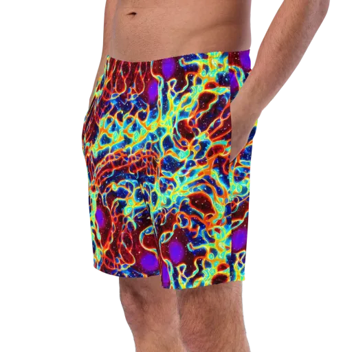 Supernova Tangle on a Swim Trunks