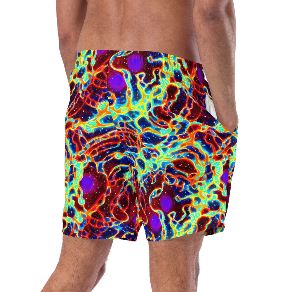 Supernova Tangle on Swim Trunks — Right Back