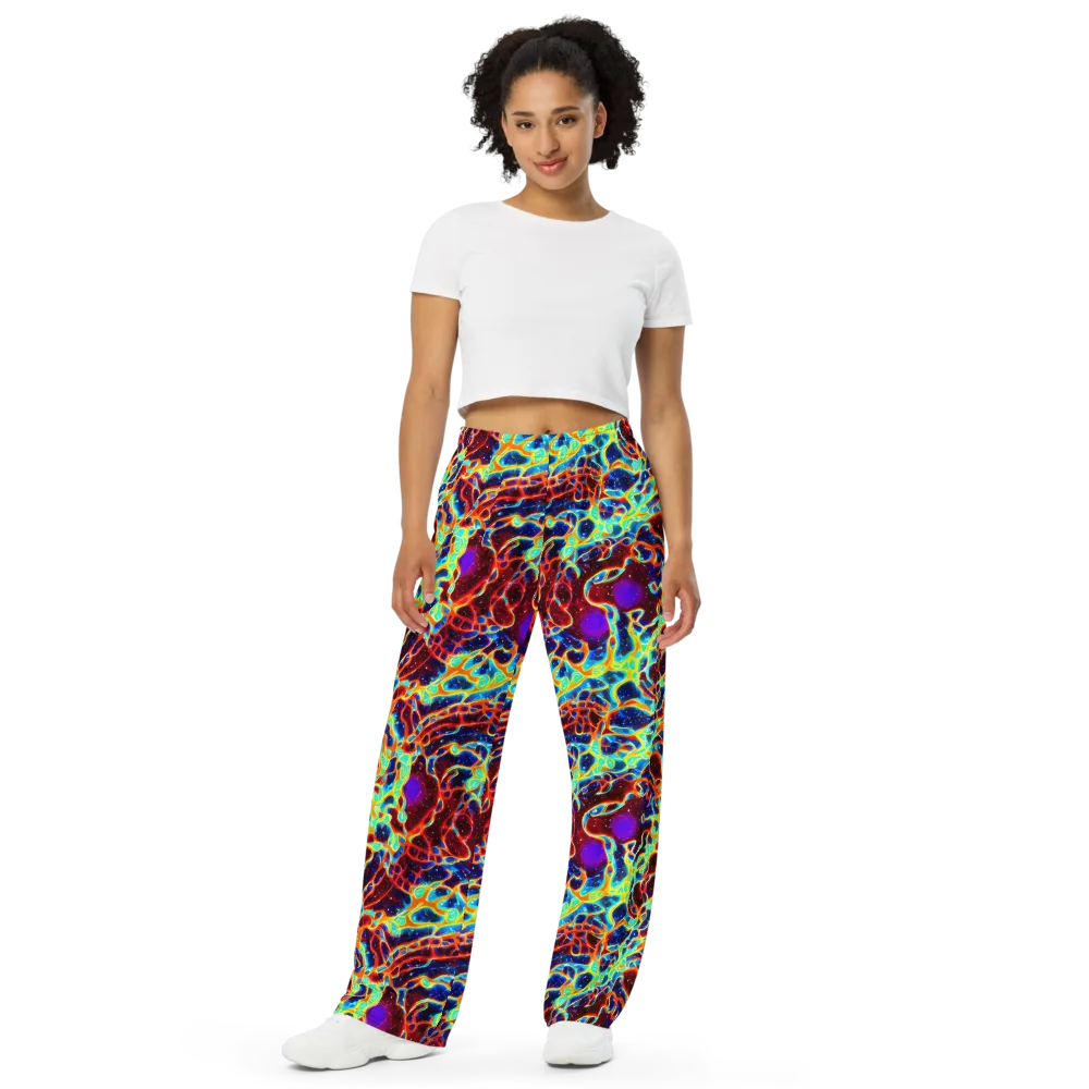 Supernova Tangle on Wide-Leg Pants — Front