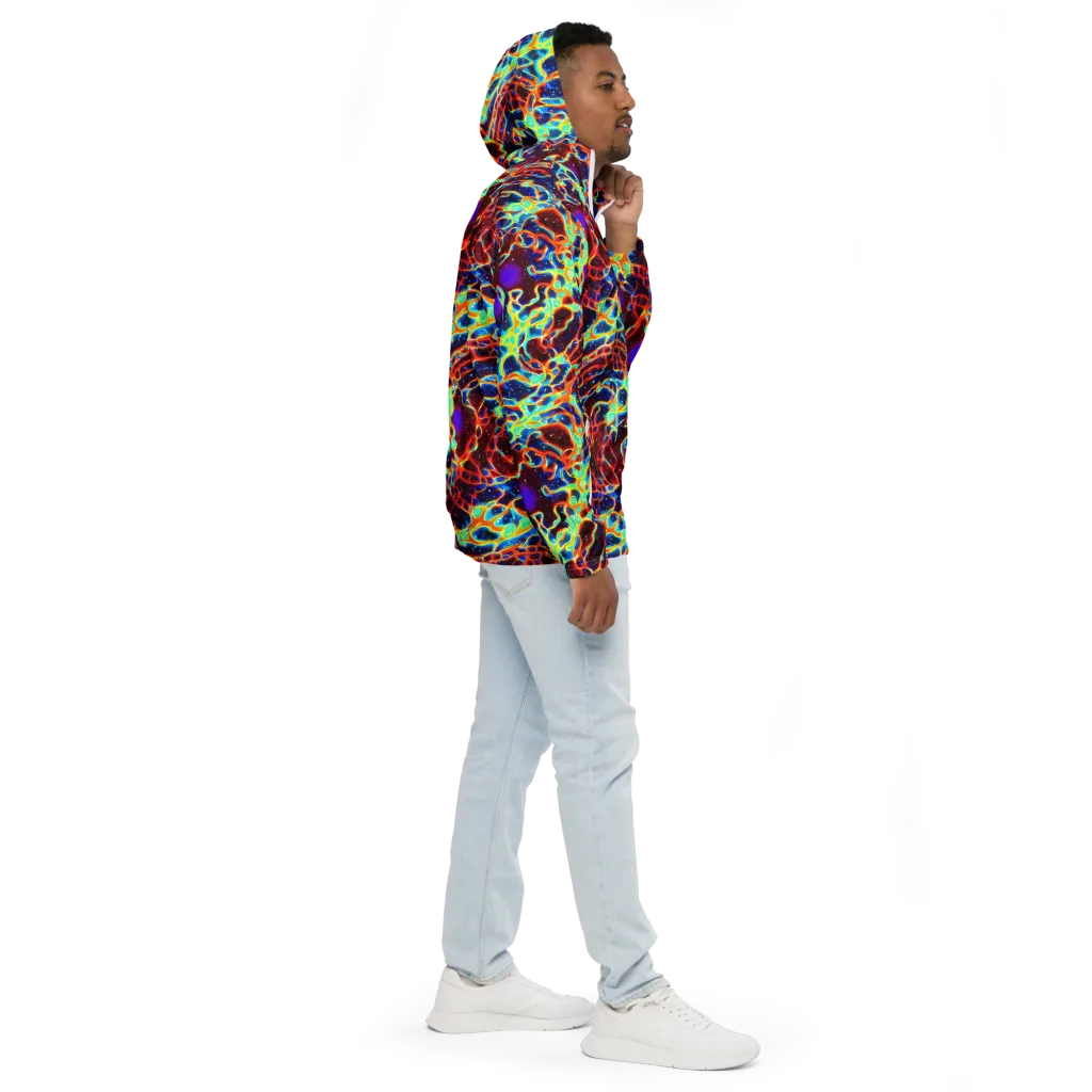 Supernova Tangle on Men's Windbreaker — Right